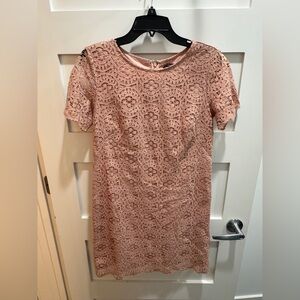 Ann Taylor Blush Lace Dress